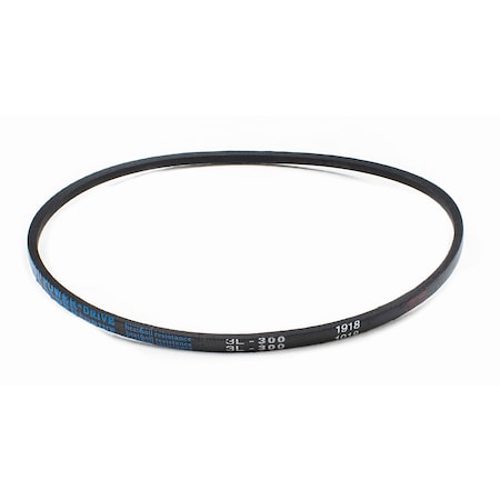 D&D 3L300 FHP V-Belt, 30 in Outside Length, 3/8 in Top Width, 7/32 in Thickness, 1 Ribs 3L300